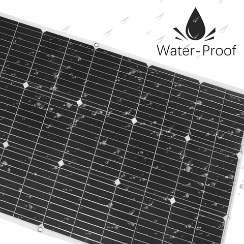 Pannello solare flessibile da 100 W / 100 Watt, modulo solare da 18 V / caricabatterie solare per sistemi fuori rete / sistemi a isola / centrali elettriche portatili / batterie / barche / auto / tetti / campeggio / ricarica / giardino