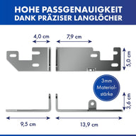 Hecktürverriegelung H3 für Ducato, Jumper und Boxer ab 2006 – Edelstahl-Set