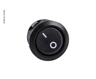 Interrupteur marche/arrêt 12 V rond Ø 20 mm – Noir