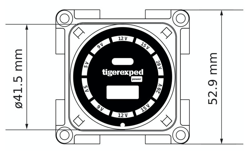 Convertiger 100 - USB-C/-A Ladedose mit Buck-Boost Converter