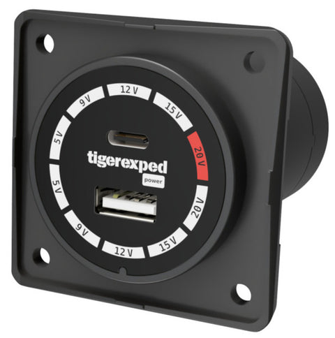 Convertiger 100 - USB-C/-A Ladedose mit Buck-Boost Converter