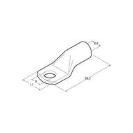 Cosses à sertir M8 pour section nominale 35 mm² - lot de 5