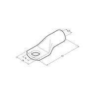 Cosses à sertir M8 pour section nominale 50 mm² - lot de 5