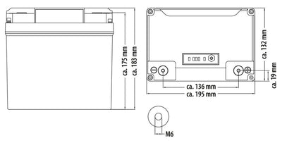 LiFePO4 Lithium-Batterie Li50BT-H mit Bluetooth und Heizfunktion - 50 Ah