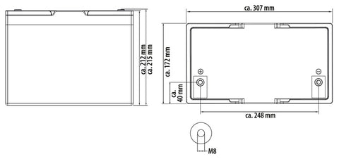 LiFePO4-Batterie MC-LB100 - 100 Ah