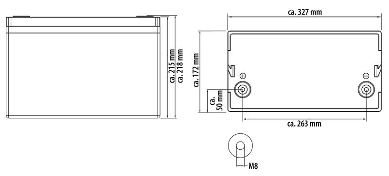 LiFePO4-Batterie MC-LB150 - 150 Ah