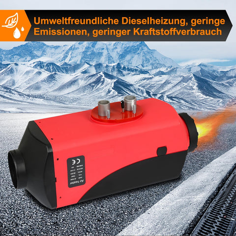 Riscaldatore ausiliario per camper/caravan - potenza calorifica 5000 watt con serbatoio aggiuntivo da 9 l per impianti a 12 V