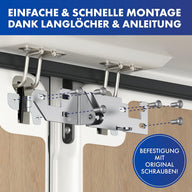Hecktürverriegelung H3 für Ducato, Jumper und Boxer ab 2006 – Edelstahl-Set