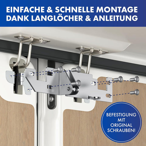 Hecktürverriegelung H3 für Ducato, Jumper und Boxer ab 2006 – Edelstahl-Set