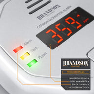 Détecteur de gaz CBE BMTCO, détecteur de monoxyde de carbone, 12 V