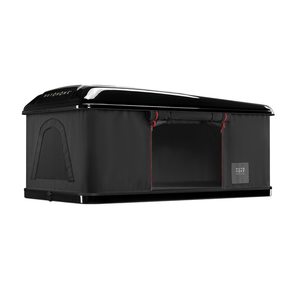 AUTOHOME 1.0 Hartschalen-Dachzelt Maggiolina Airlander Plus - Stoff Carbon - Schale Schwarz - Large