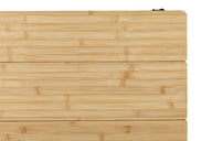 Campingtisch, Bambus, faltbar, Beine schwarz, 100 x 65 cm