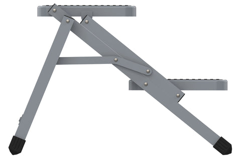 Marchepied pliable à deux marches en acier
