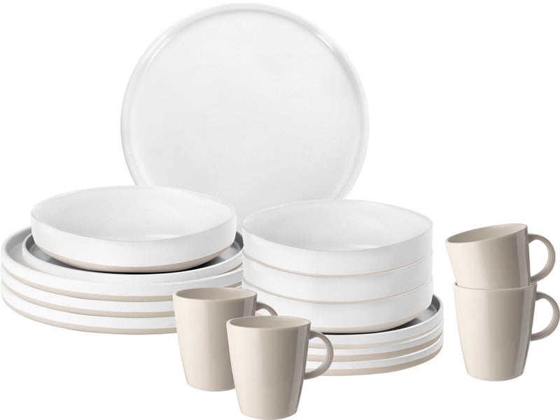 Melamin-Geschirr-Set Odette - 16-teilig - Für 4 Personen