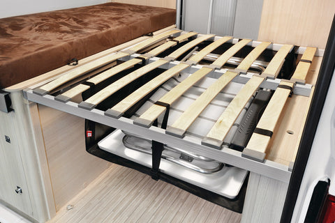 Zoombox 1, il contenitore sotto il letto, altezza: 20-38 cm, larghezza: 75 cm, profondità: 110 cm