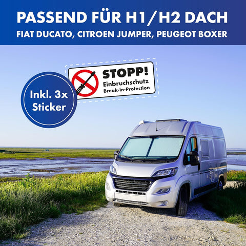 Hecktürverriegelung für Ducato, Jumper und Boxer ab 2006 – H1/H2, Edelstahl-Set