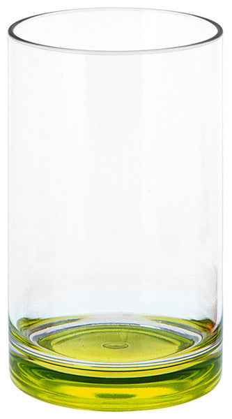 Gimex Trinkglas aus SAN, Boden lime green, 250ml