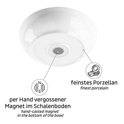 Porzellan Magnet-Food-Bowl - Weiß