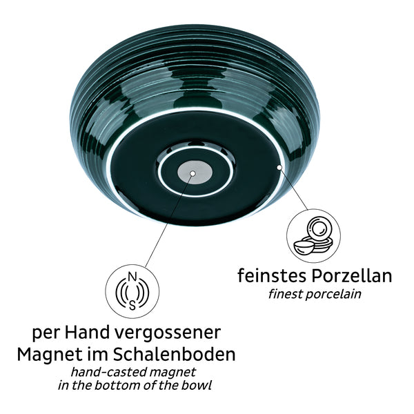 Porzellan Magnet-Food-Bowl - Waldgrün