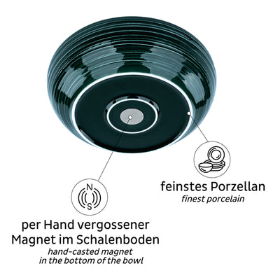 Porzellan Magnet-Food-Bowl - Waldgrün