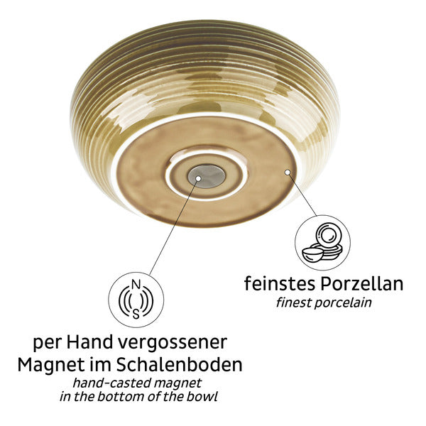 Porzellan Magnet-Food-Bowl - Elfenbein