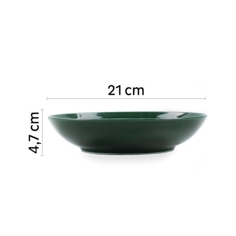 Gamelle magnétique en porcelaine - Vert forêt