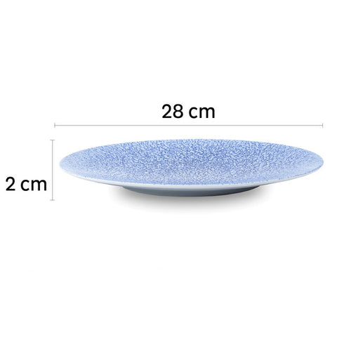 Lot de 2 assiettes plates en porcelaine Silwy Ocean