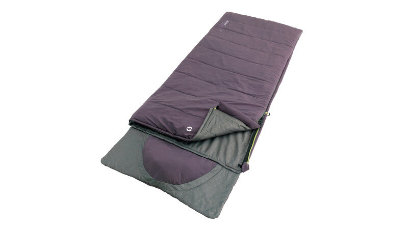 Deckenschlafsack Contour - Dark Purple - Reißverschluss rechts