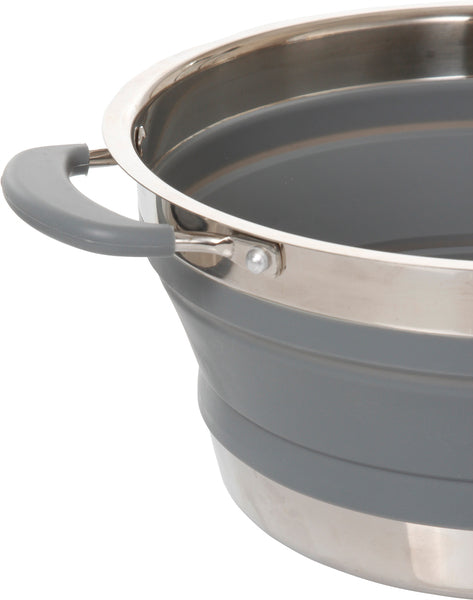 Brunner Volcano pentola in acciaio inox+silicone, grigio