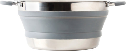 Marmite pliable Brunner VOLCANO avec couvercle en verre, acier inoxydable + silicone