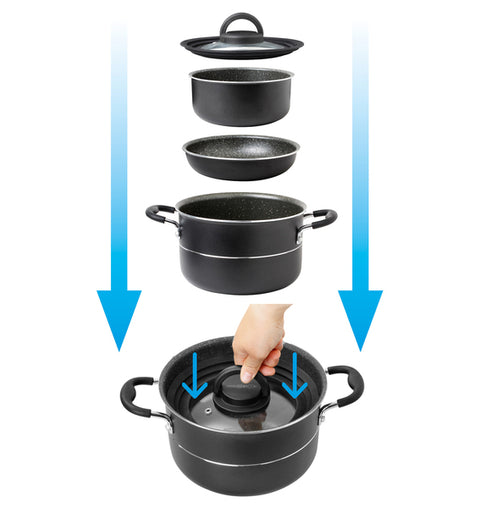 Brunner Pirate set di pentole 7+1 Ø 22cm