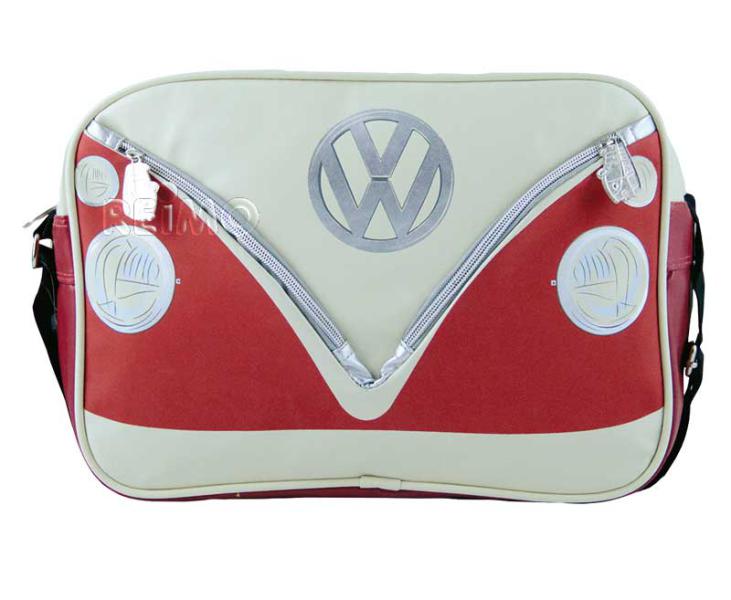 VW Collection Schultertasche VW Bulli rot/creme