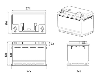 Saftkiste 100 - 105 Ah Batterien mit Bluetooth und integriertem LTE-Modul für Fernzugriff