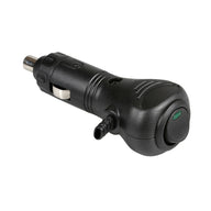 Zigarettenanzünder-Stecker 12/24 V mit Schalter und seitlichem Kabeleingang