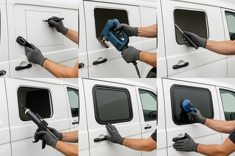 Sorglospaket: Einbau-Service von fahrzeugspezifischen Scheiben