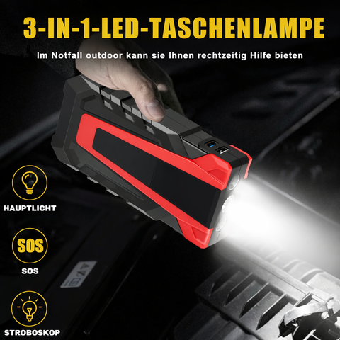 SuperV Jump Starter Power Bank 1500A 12V (jusqu'à 7,0L d'essence ou 5,5L de diesel) Démarreur de batterie de voiture Booster de batterie de voiture Power Bank pour véhicules 12V SUV Moto