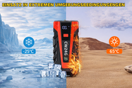 SuperV Jump Starter Power Bank 1500A 12V (jusqu'à 7,0L d'essence ou 5,5L de diesel) Démarreur de batterie de voiture Booster de batterie de voiture Power Bank pour véhicules 12V SUV Moto