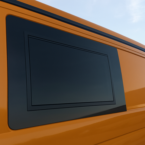 Fenêtre en verre véritable VW T6.1 / T6 / T5 (avant gauche) avec fenêtre à charnière intégrée