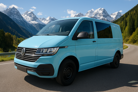 Fenêtre en verre véritable VW T6.1 / T6 / T5 (avant gauche) avec fenêtre à charnière intégrée