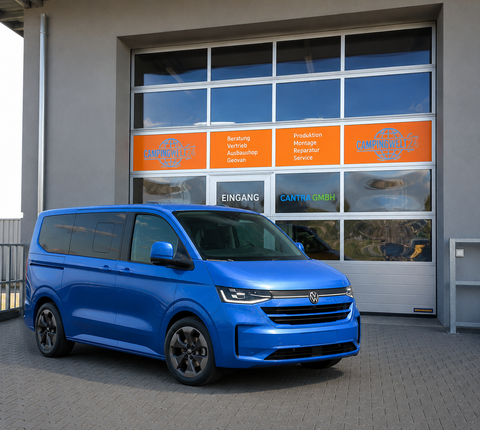 Protezione soglia di carico per Ford Transit Custom V710 dal 2024 - acciaio inox spazzolato nero