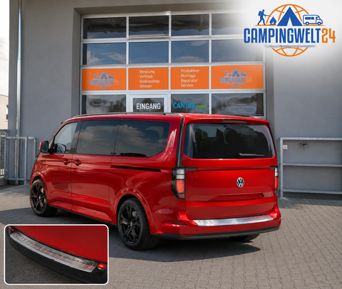 Protezione soglia di carico per Ford Transit Custom V710 dal 2024 - acciaio inossidabile spazzolato