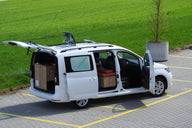 Heckzelt VW Caddy 5 / Ford Tourneo Connect, mit Moskitonetzen und Boden