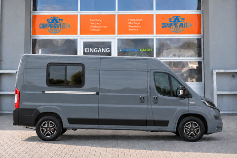 Fenêtre coulissante premium avec double vitrage véritable – cadre en aluminium noir – différentes tailles