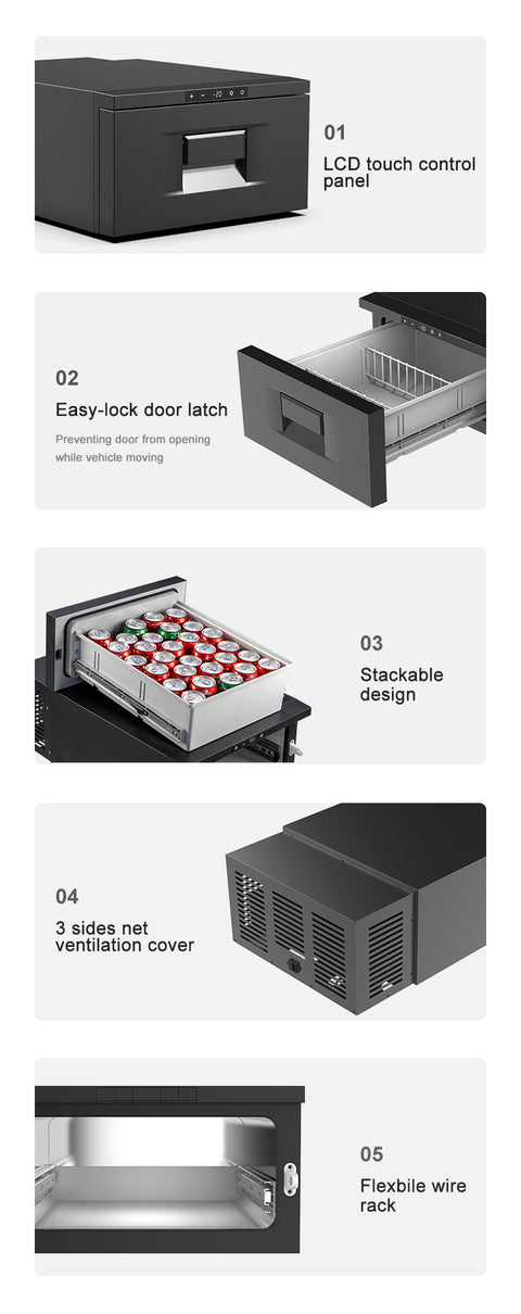Compresseur - Tiroir réfrigéré 12V Volume 30L