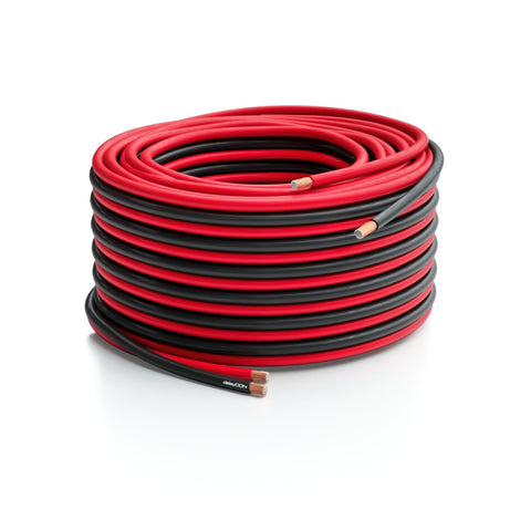 Stromkabel / Lautsprecherkabel / Installationskabel Niedervoltkabel 2,5mm /2.5mm 2-adrig LFM rot/ schwarz