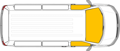 Thermomatte Isoflex Renault Master / Opel Movan 2005-2010 - Fahrerhaus- 3-teilig