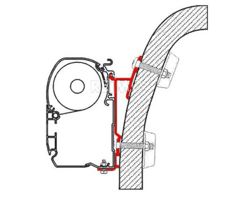 Fiamma Markisen-Adapter für Hymer S+E-Klasse (Markise F45i / F45L)
