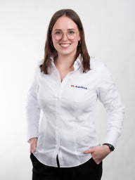 Chemisier femme manches longues Adria, blanc