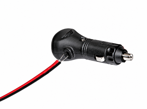 Zigarettenanzünder-Stecker 12/24 V mit Schalter – seitlicher Kabeleingang, max. 10 A