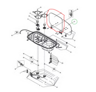 Dometic Glasabdeckung links für Kocher-Spülen-Kombination K-840x436-DF – Ersatzteil 105313753